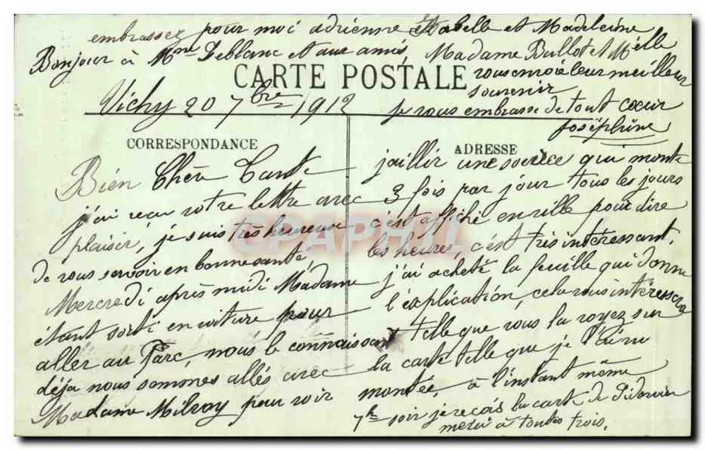 Belle-Rive-sur-Allier — A Fonte intermitente — LL. n°106 - Verso