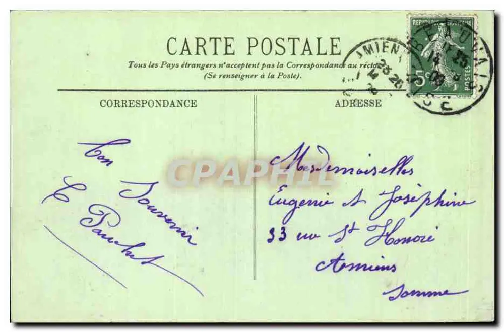 Beauvais — A Estátua de Jeanne Hachette — LL. n°198 - Verso
