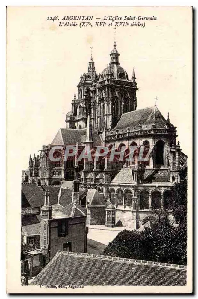 Argentan — A Igreja de São Germain — A Abside (séculos XV, XVI e XVII) - Frente