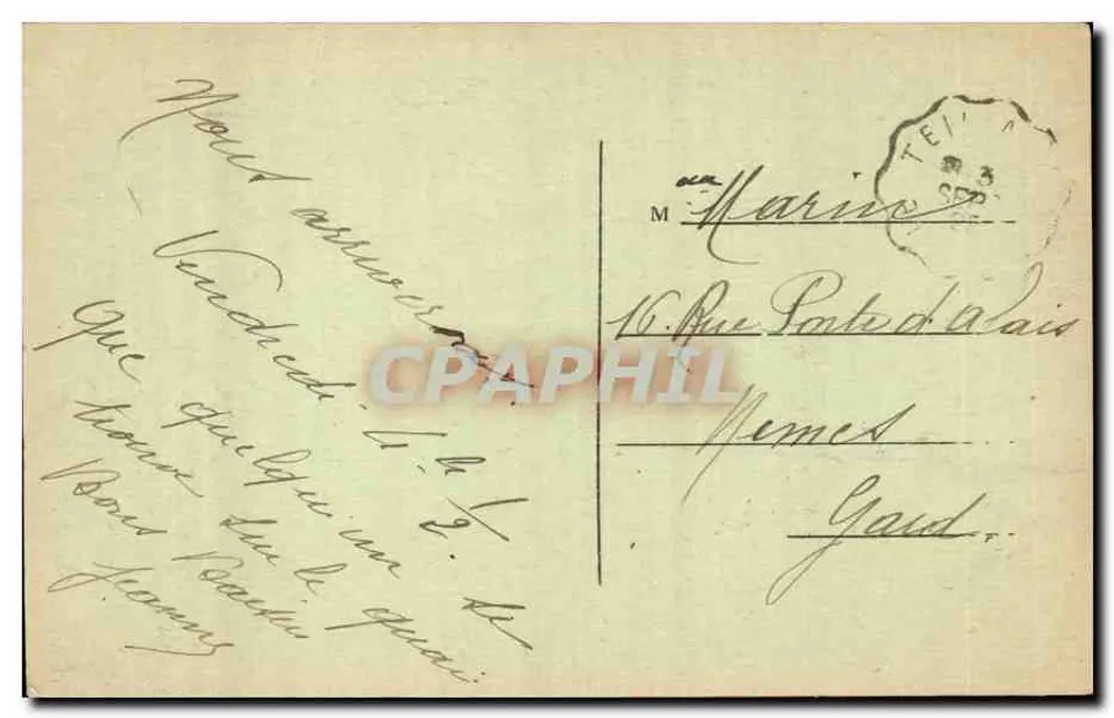 Avignon — Portas da Igreja de São Pedro — Fotografia Combier Macon - Verso