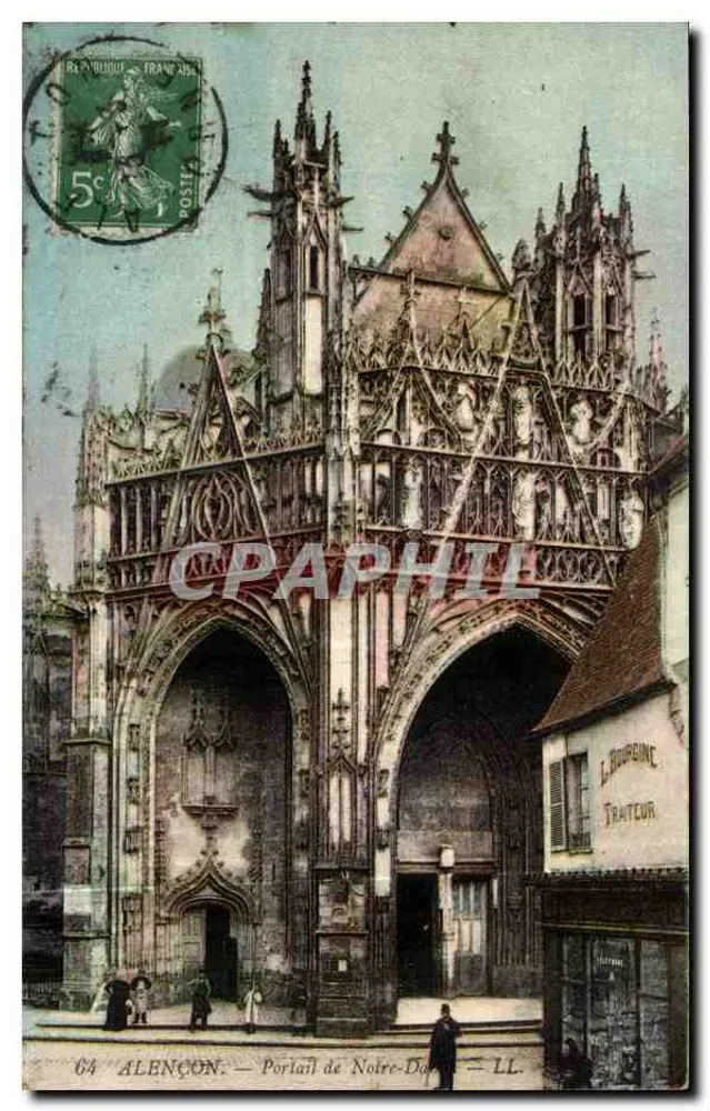 Alençon — Portal de Nossa Senhora — LL - Frente