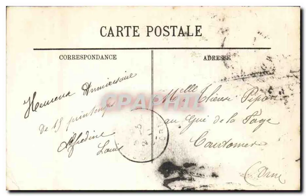 Alençon — Portal de Nossa Senhora — LL - Verso