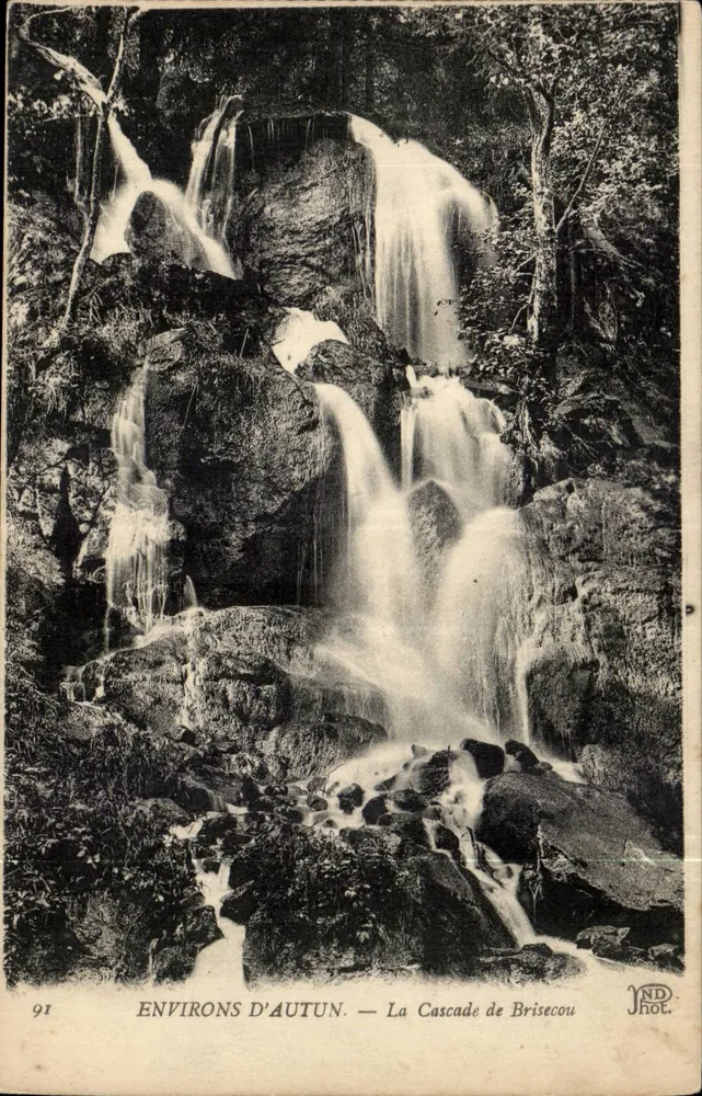Arredores de Autun — A Cachoeira de BriseCou — JND Fot. - Frente