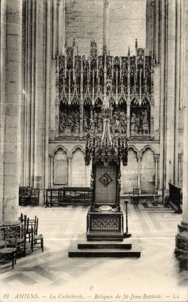 Amiens — Die Kathedrale — Reliquien des Heiligen Johannes des Täufers — LL - Vorderseite
