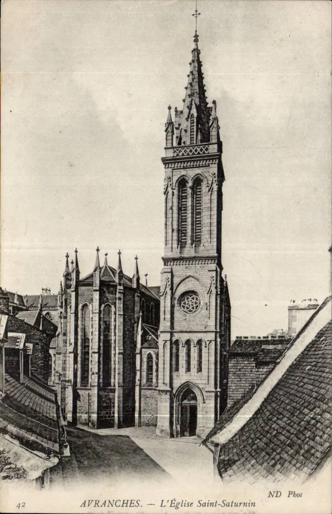 Avranches — A Igreja de São Saturnino — ND Fot, n°42 - Frente