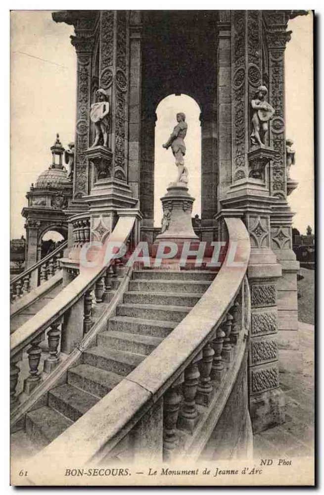 Bonsecours — O Monumento de Joana d'Arc — ND Phot - Frente