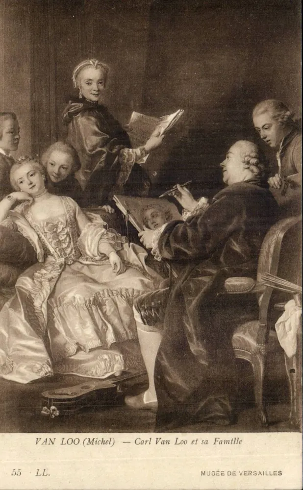 Carl Van Loo e sua Família — Museu de Versailles — LL. 55 - Frente