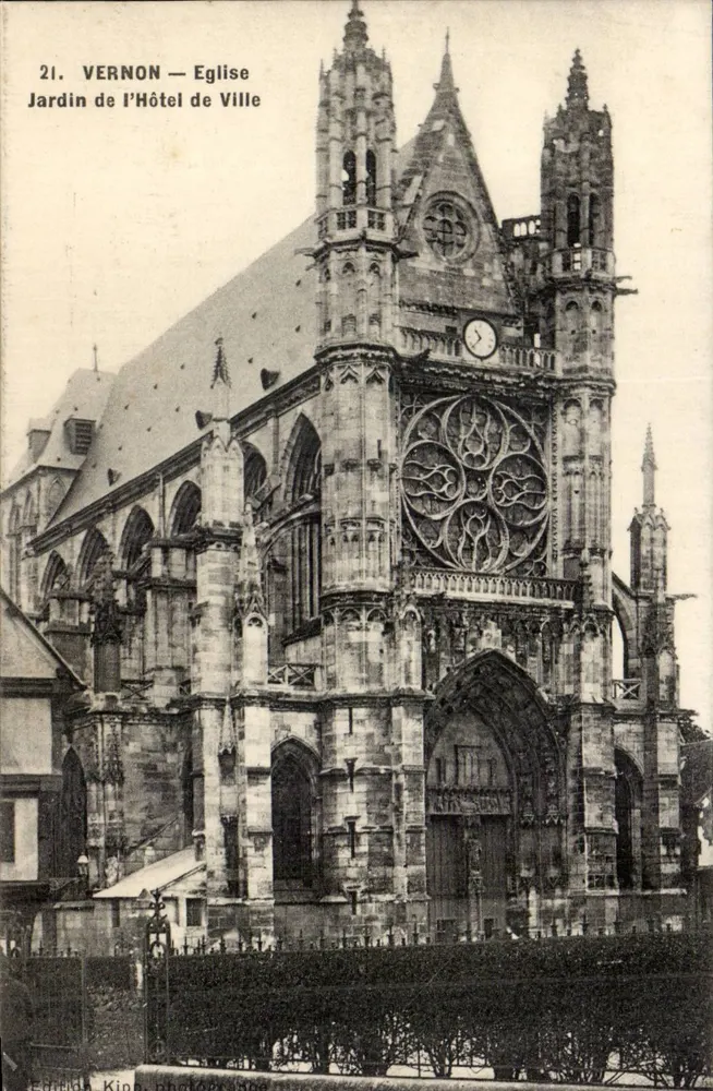 Vernon — Kirche und Garten des Rathauses — King-Ausgabe, Nr. 21 - Vorderseite