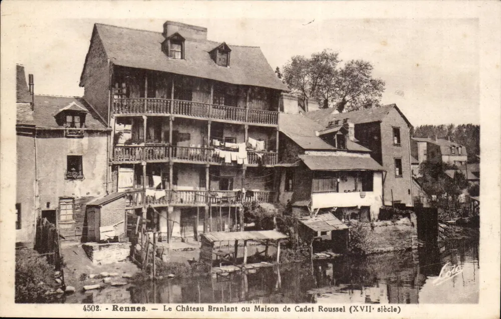 Rennes — Schloss Branlant oder Haus des Cadet Roussel (17. Jahrhundert) - Vorderseite