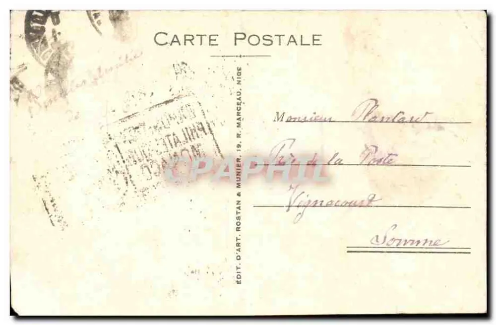 Monte-Carlo — Kasyno — Wydawca Rostan & Munier, nr 258 - Rewers