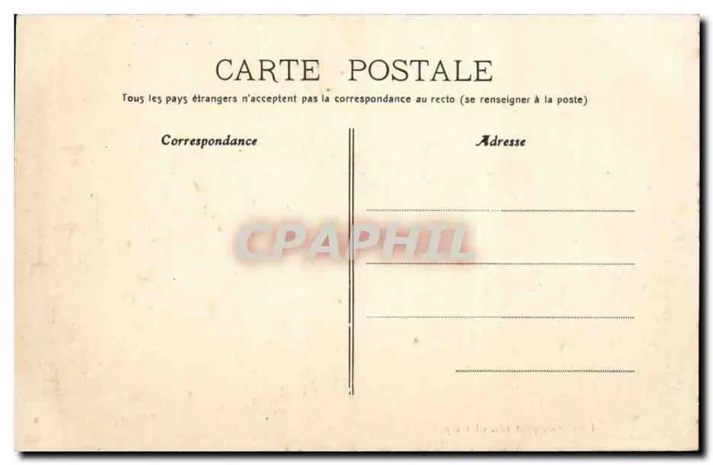 Lormes — Le Faubourg d'Avallon, Ansicht vom Justizgebäude — Foto. Verlag Clamecy - Rückseite