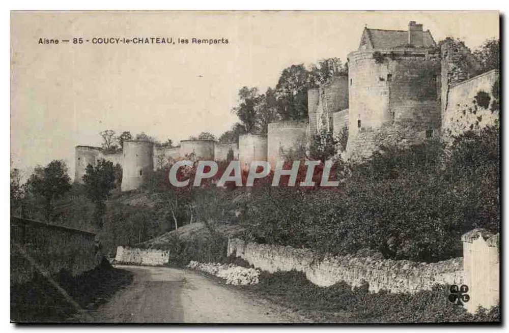Coucy-le-Château — os Muros — editor desconhecido, número de série não visível - Frente