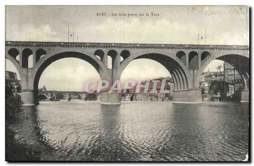 Albi - Os três pontes sobre o Tarn — editor: G. Villani - Frente