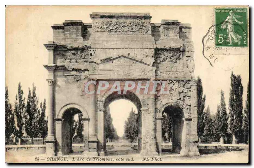 ओरेंज — त्रिज्या के त्रिशूल, दक्षिण ओर — एनडी फोटो। - आगे