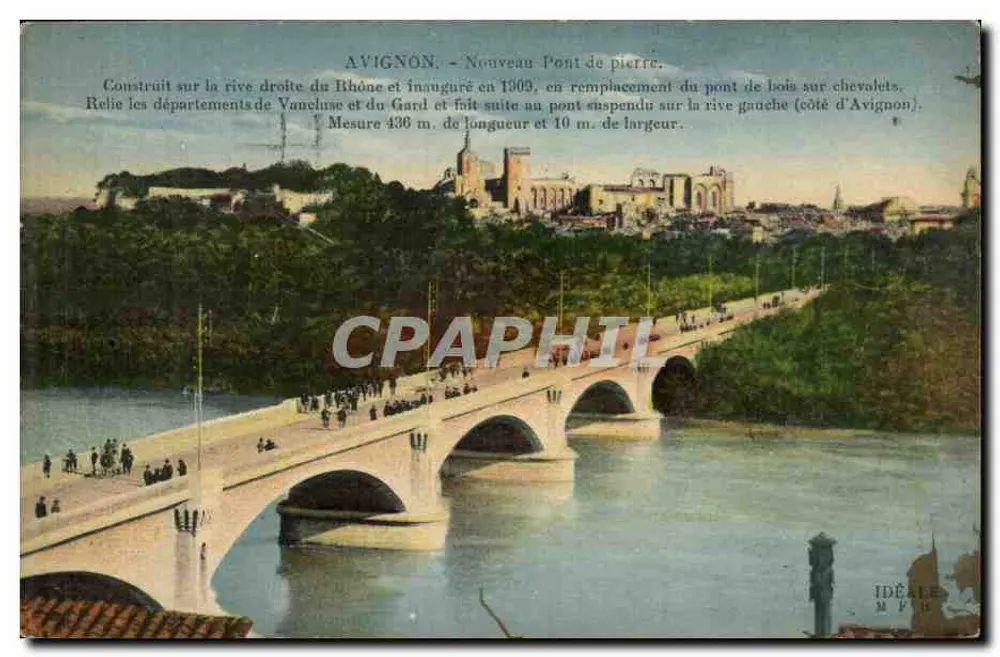 Avignon — Nowy kamieniany most — Wydawnictwo Artystyczne IDEALE - Awers