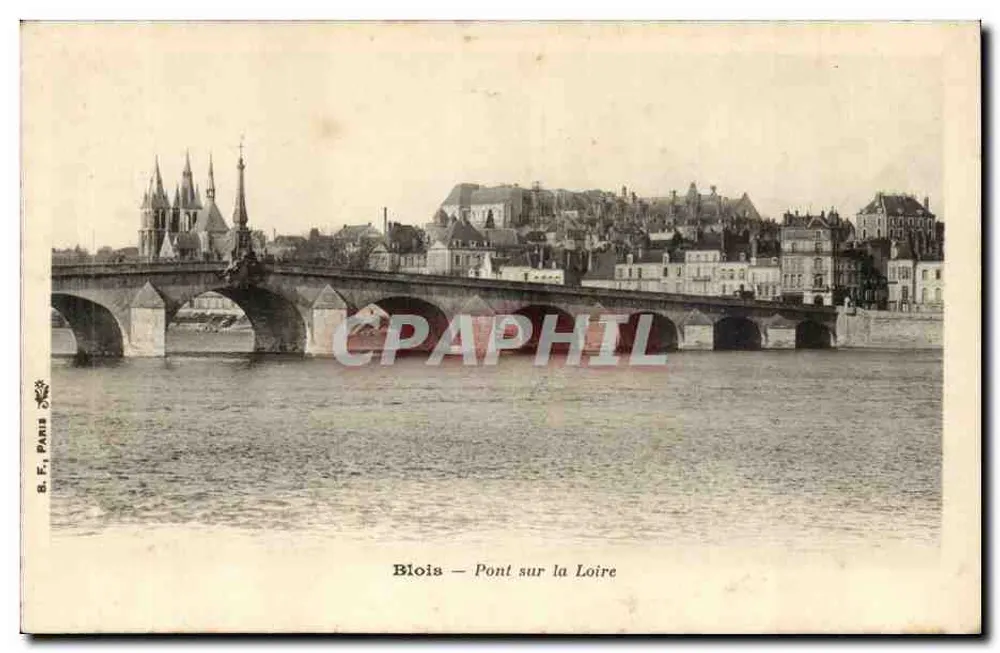 Blois — Ponte sobre o Loire — B. F. Paris - Frente