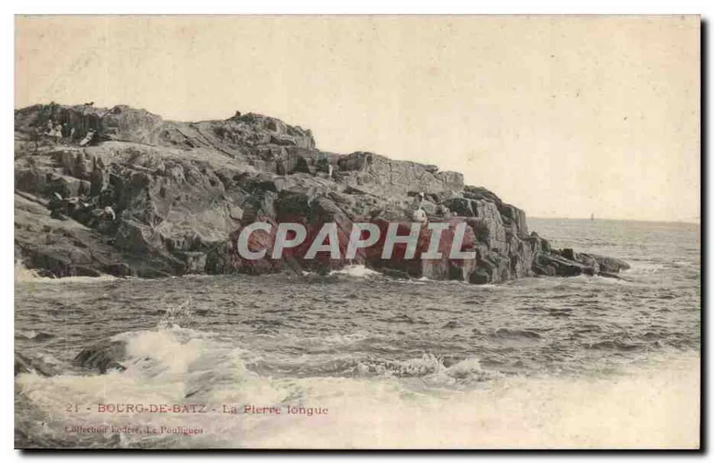 Bourg-de-Batz - A Pierre longue — Coleção Rodère, Le Pauliguen - Frente