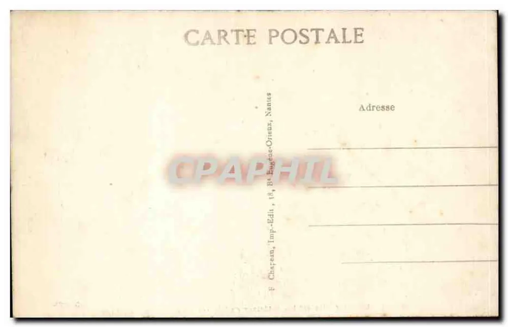 Notre-Dame de Ptitlé — Innenansicht der Kirche — Le Croisic (Loire-Inf.) — Verlag: 5. Jahrhundert - Rückseite
