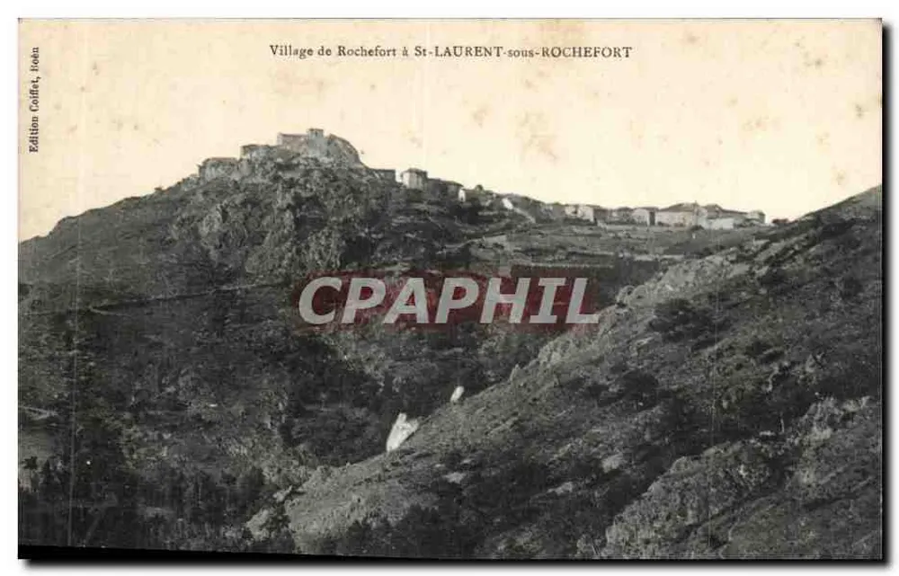 Dorf Rochefort bei St-LAURENT-sous-ROCHEFORT — Édition Goffet, Hohen - Vorderseite