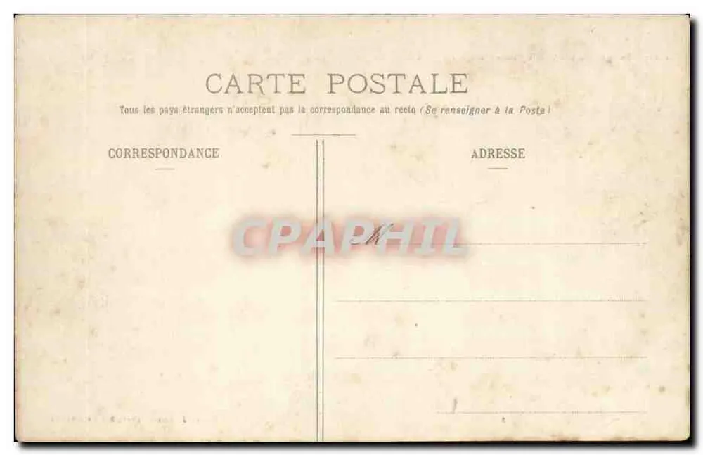 Sablé (Sarthe) — A Igreja e o Quai Nacional — Edição J. Malicot, Sablé-sur-Sarthe - Verso