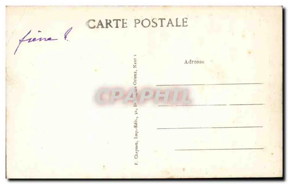La Baule-sur-Mer (Loire-Inf.) — Das Hotel Royal, Ansicht von der See — F. Chapoton, Verlag, 30, B. Blaise Orleans, Nant - Rückseite
