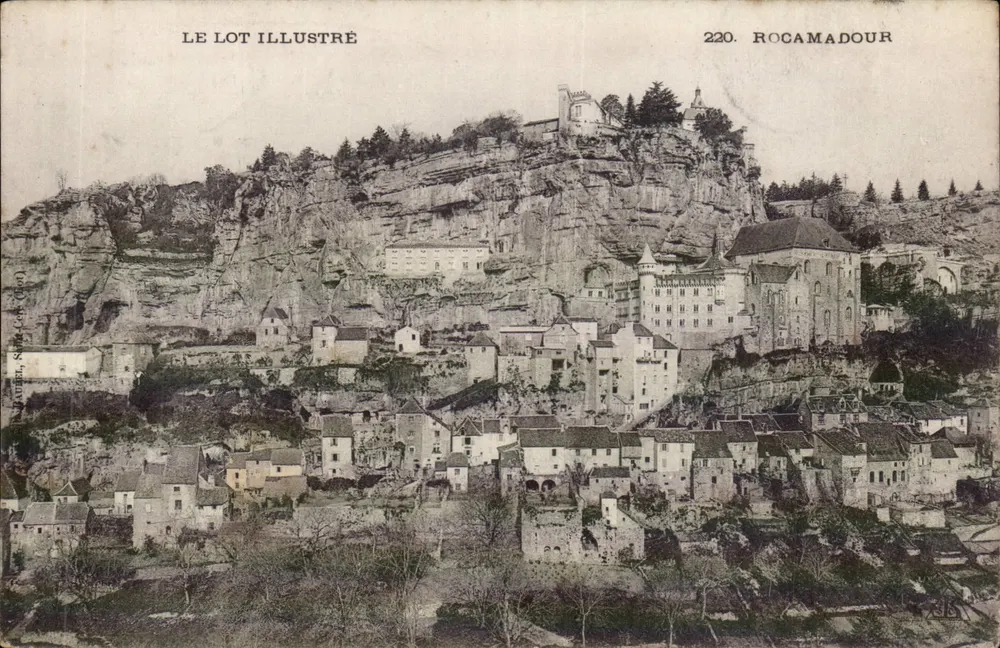 Rocamadour — vista panorâmica do vilarejo fortificado — Le Lot Illustré, n°220 - Frente