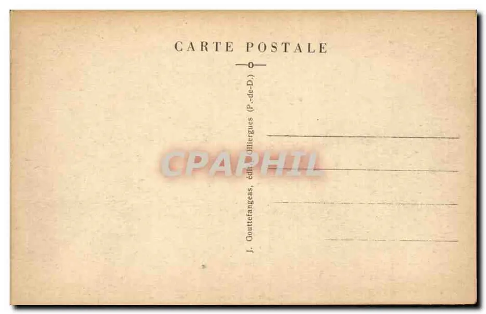 Clermont-Ferrand — Boulevard Desaix — G.D.O. 1070 - Verso