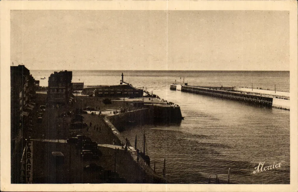 O porto de Trouville — Vista tirada com objetivo Tissot — edição Mericier, n° 510 - Frente