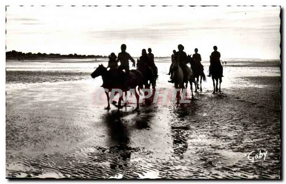 Reiten am Strand — OUISTREHAM-RIVA-BELLA — ÉDITIONS Gaby, Serie 78 - Vorderseite