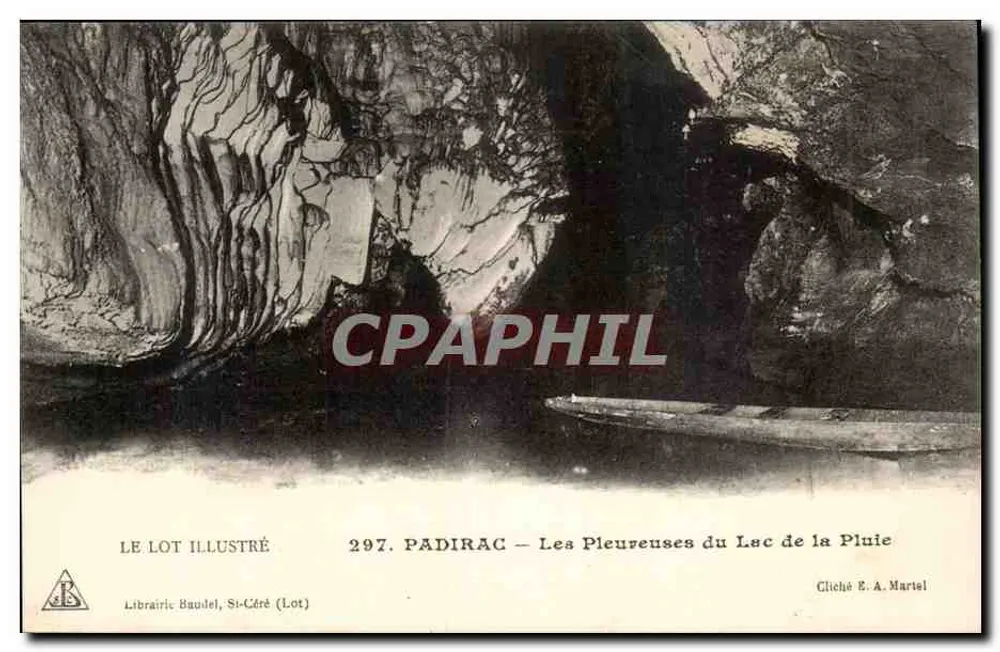 Padirac — Die Tränen des Sees Pluie — Librairie Baudel, St-Céré (Lot), n°297 - Vorderseite