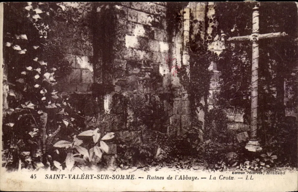 Saint-Valéry-sur-Somme — Ruinen der Abtei — Die Kreuz — Reservierte Ausgabe, Husband - Vorderseite