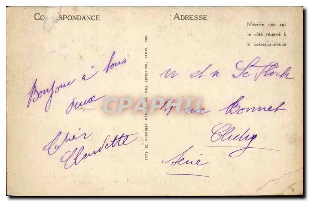 Saint-Valéry-sur-Somme — Ruinen der Abtei — Die Kreuz — Reservierte Ausgabe, Husband - Rückseite