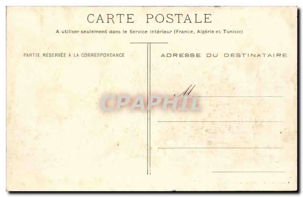 Het Haras du Pin - Stal n°1 — Argentan, uitgever E. Roussel, serie n°4 - Achterkant