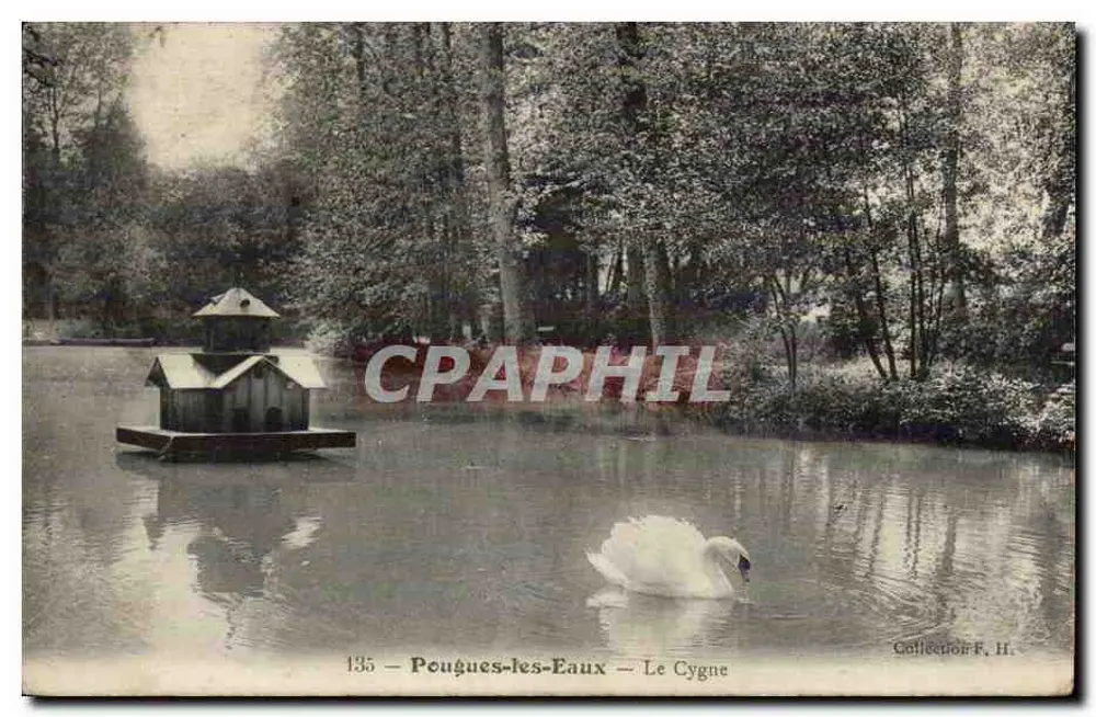 Pouguès-les-Eaux — O Cisne — Coleção F. H. - Frente