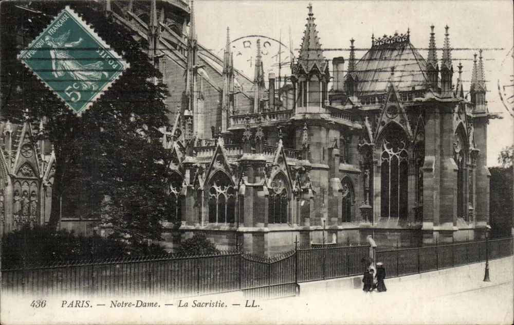 PARIS — Notre-Dame — A Sacristia — LL. — n° 436 - Frente