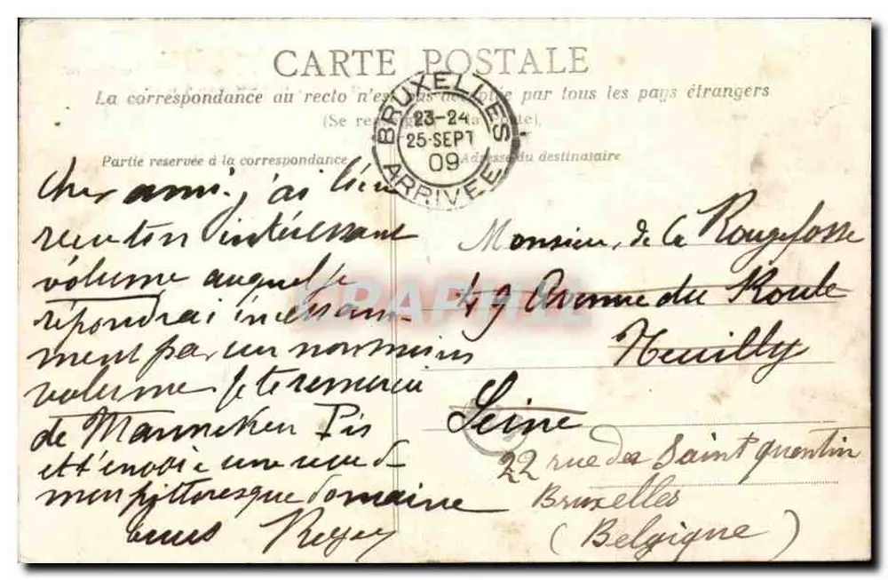 Marigny-sur-Mer — Die Klippen zwischen Commes und Marigny — A.D. 31 - Rückseite