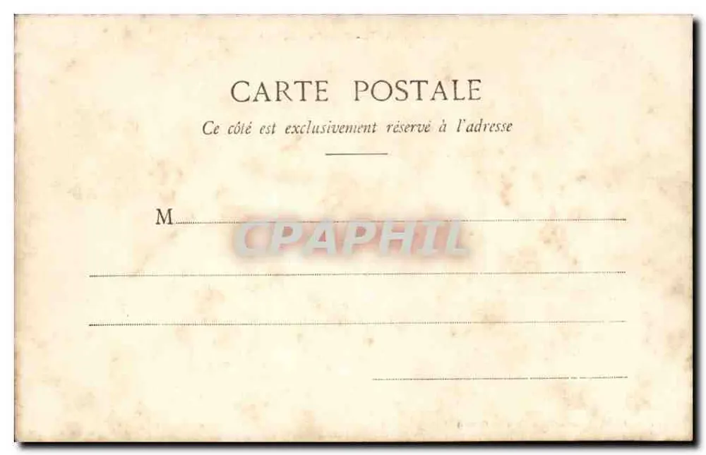 Clermont-Ferrand — Estátua de Vercingétorix, Praça de Jaude — Lib. Bougé Réal, 21 rue de l'Ecu - Verso