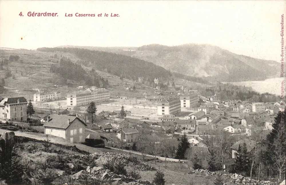 Gérardmer — As Casernas e o Lago — Bijonterie-Souvenirs-Gérardmer, n°4 - Frente
