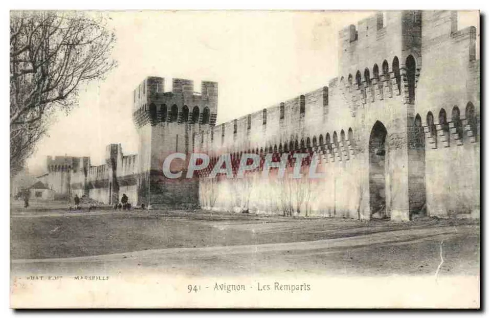 Avignon - Os Muros — editor Massipille, n° 941 - Frente