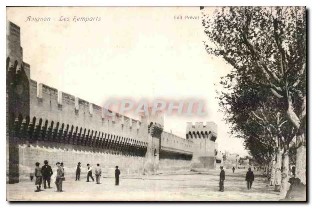 Avignon - Os Muros — Editor Prévot - Frente