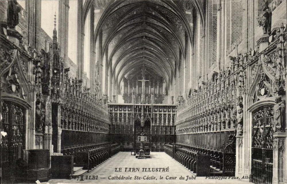 Albi — Kathedrale Ste-Cécile, das Herz des Chors — Phototypie Poux, Albi - Vorderseite