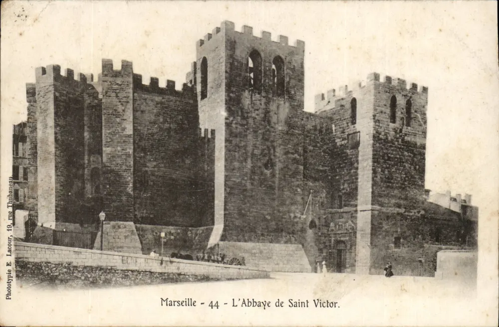 Marselha - A Abadia de São Victor — Fototipia E. Lacour, 19, rua Timbangeau, n°44 - Frente