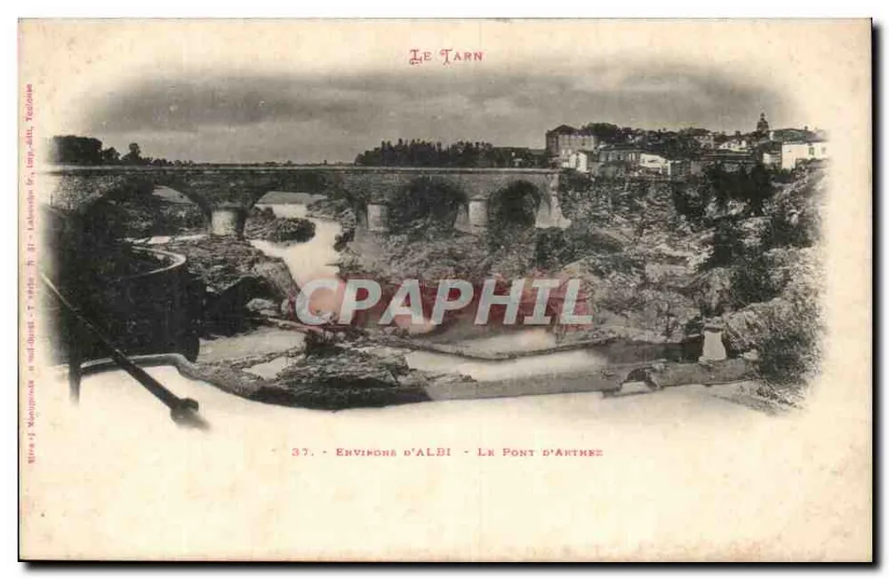 O Tarn — Arredores de Albi — O Ponte d'Artèze - Frente