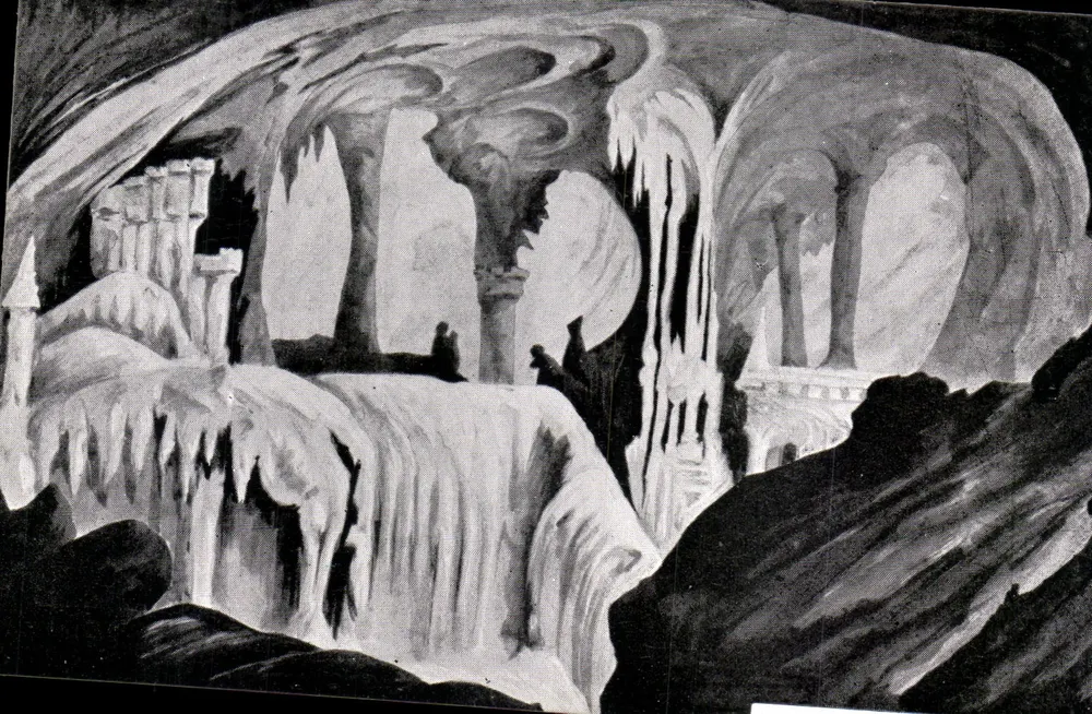 Gruta gelada — paisagem fantástica — editor não identificado - Frente