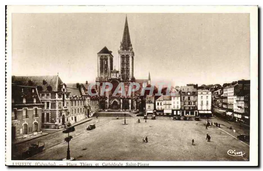Lisieux (Calvados) — Place Thiers und Kathedrale Saint-Pierre — Cim - Vorderseite