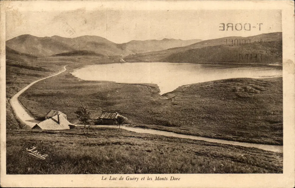 O Lago de Guéry e os Montes Dore — Edição artística da Anvergne Pitoires, Mont-Dore - Frente