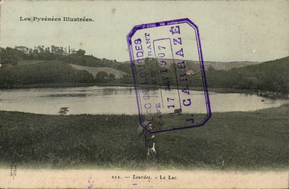 Lourdes — O Lago — Les Pyrénées Illustrées, n°222 - Frente
