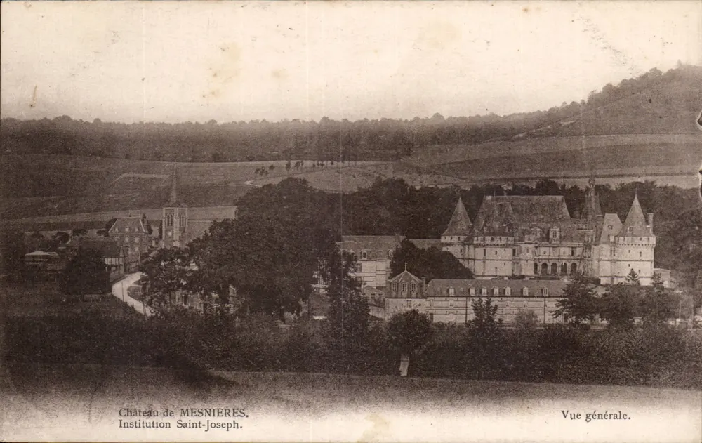 Castello di Mesnières — Istituto Saint-Joseph — Fototipia J. Bienaime, Trelins - Recto
