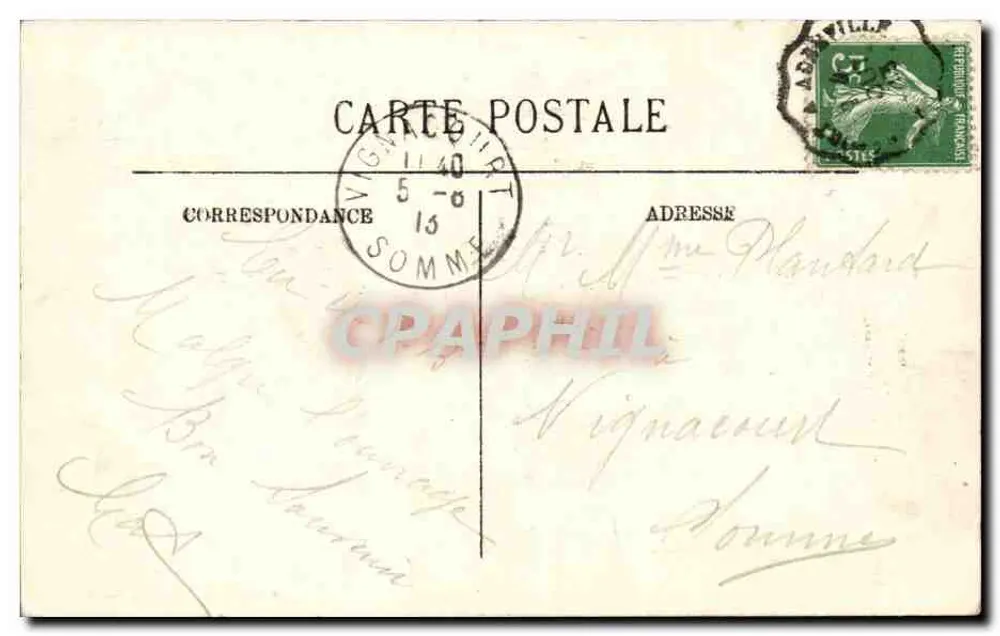 Gros Temps sur les Côtes Normandes — Collection L. G. B. Saint-Pierre-Eglise — n° 3014 - Rückseite