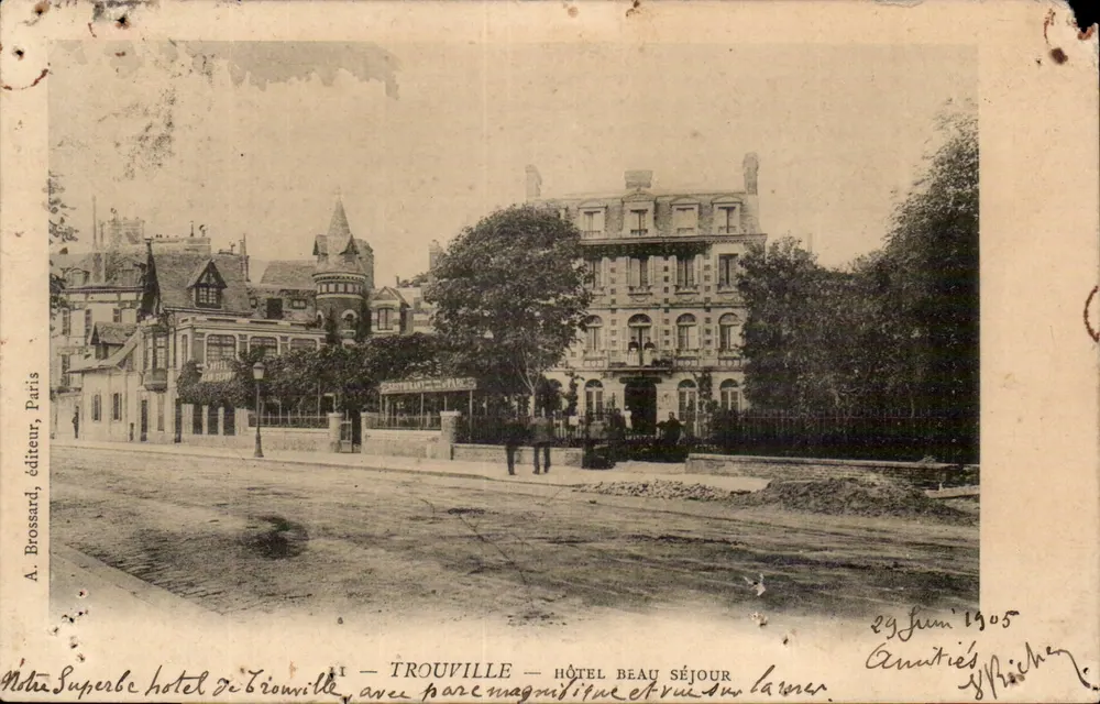 Trouville — Hotel Beau Séjour — A. Brossard, editor, Paris - Frente